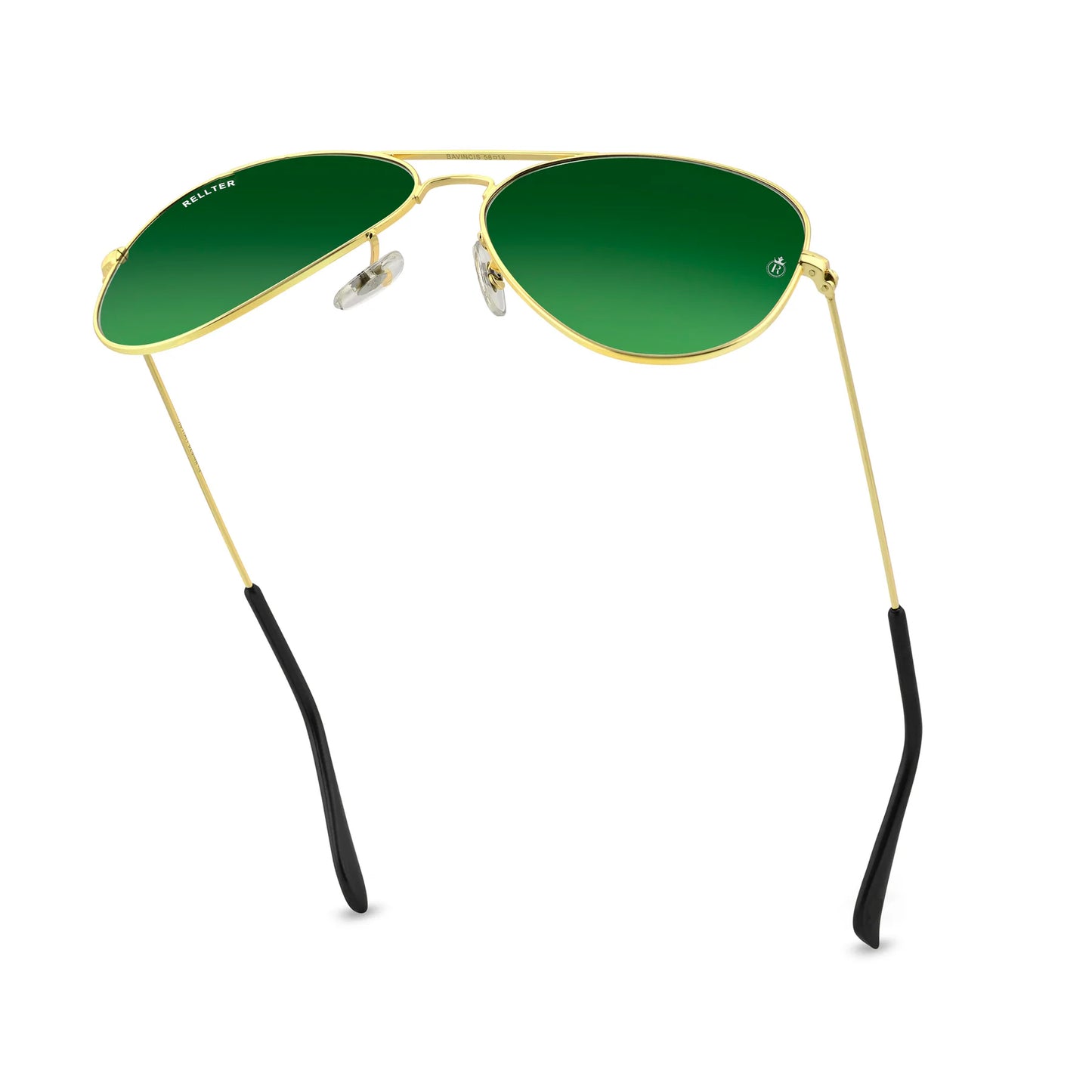 Rellter ROUND 3030 Gold Green Sunglasses