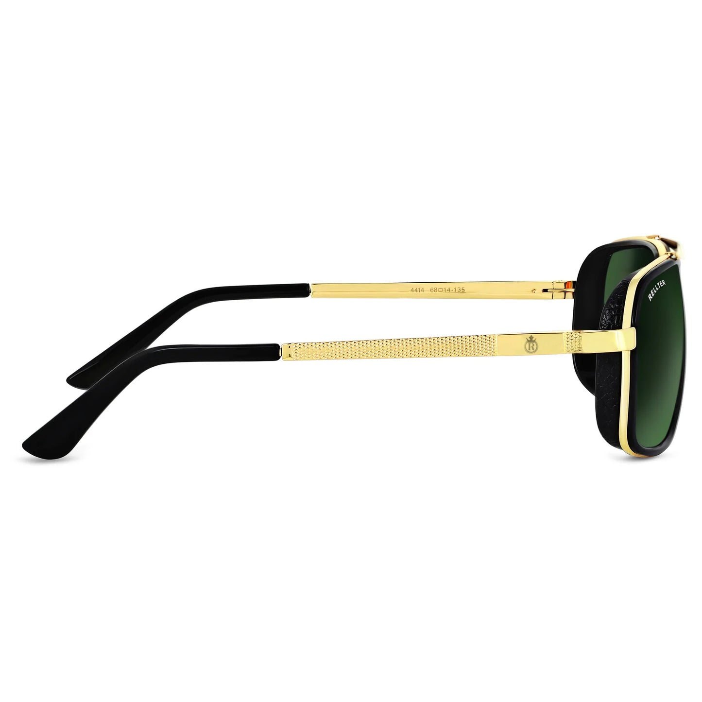 Rellter Square4413 GoldenGreen dc Sunglasses