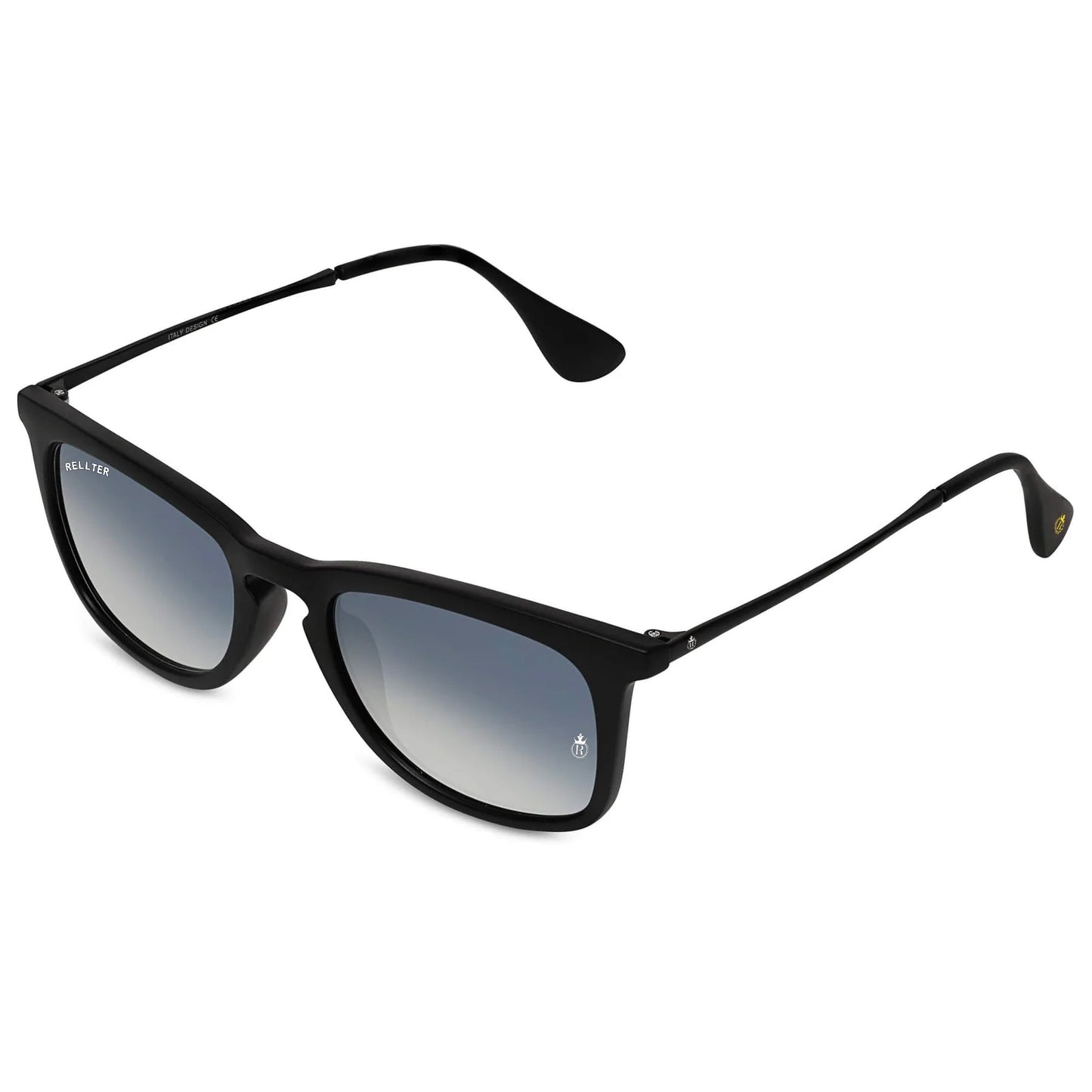 Rellter Square W-2424 Black to Blue DC Sunglasses