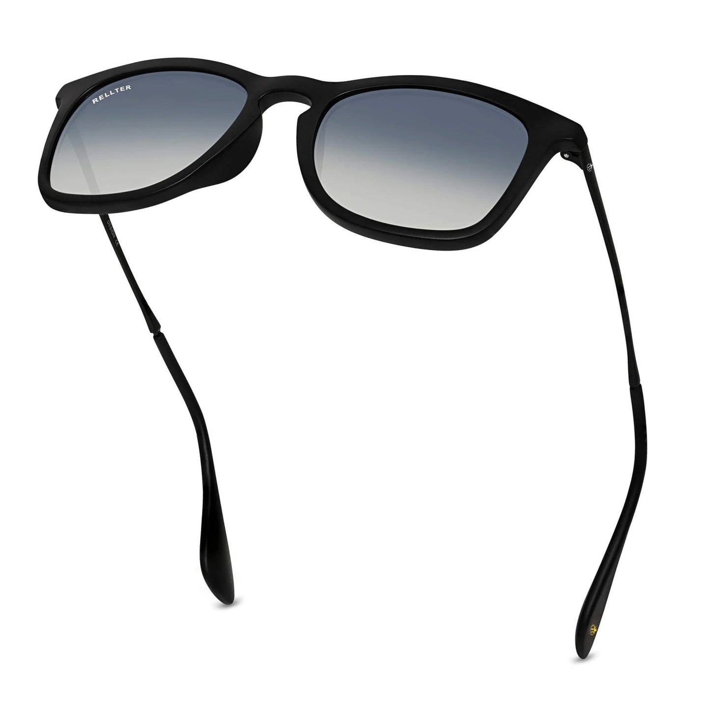 Rellter Square W-2424 Black to Blue DC Sunglasses