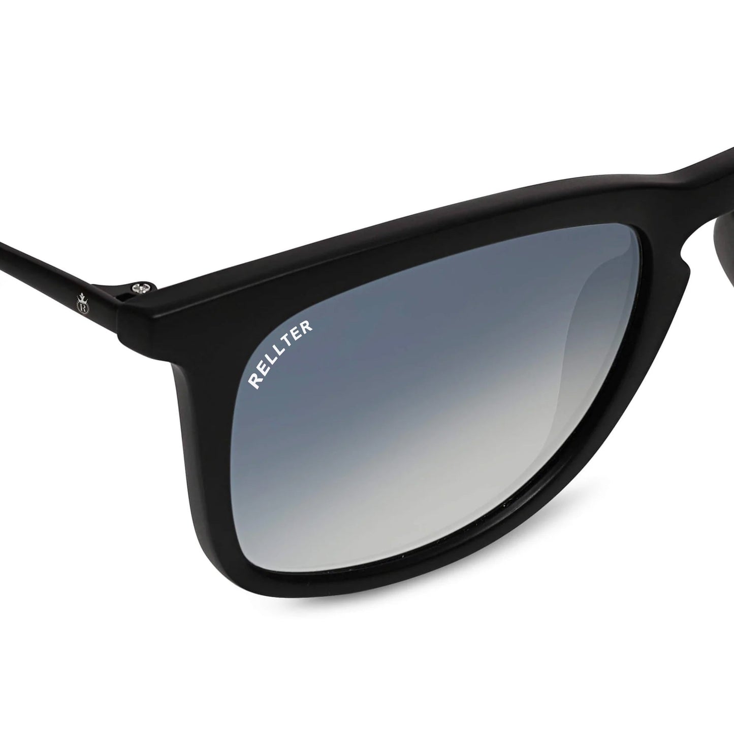 Rellter Square W-2424 Black to Blue DC Sunglasses