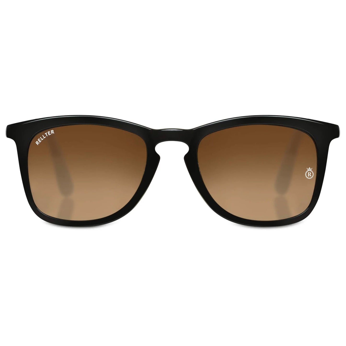 Rellter Square W-2424 Brown to Brown Dc Sunglasses