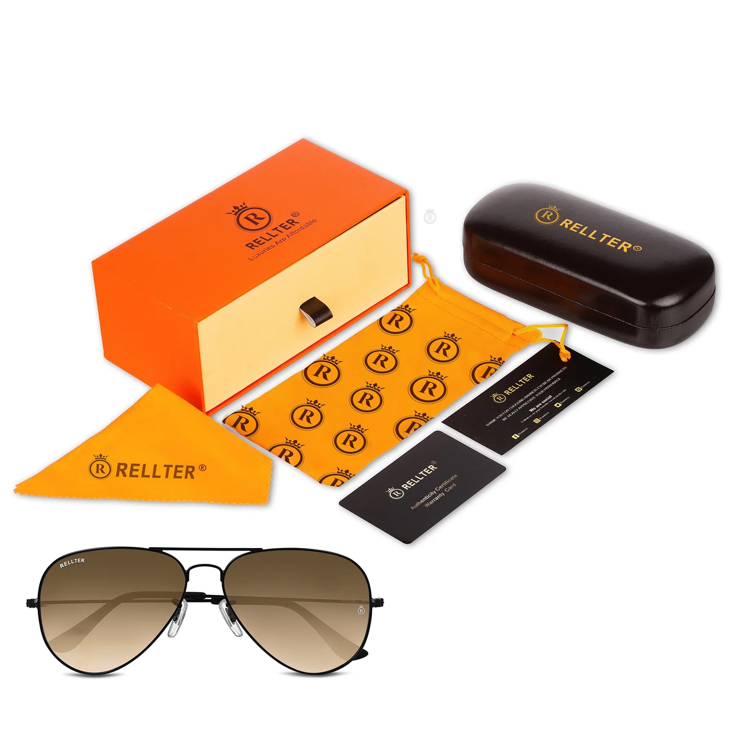 Rellter ROUND 3030 BROWN BROWN DC Sunglasses