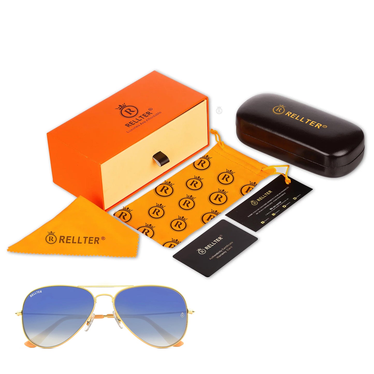 Rellter GOLDEN BLUE DC Sunglasses